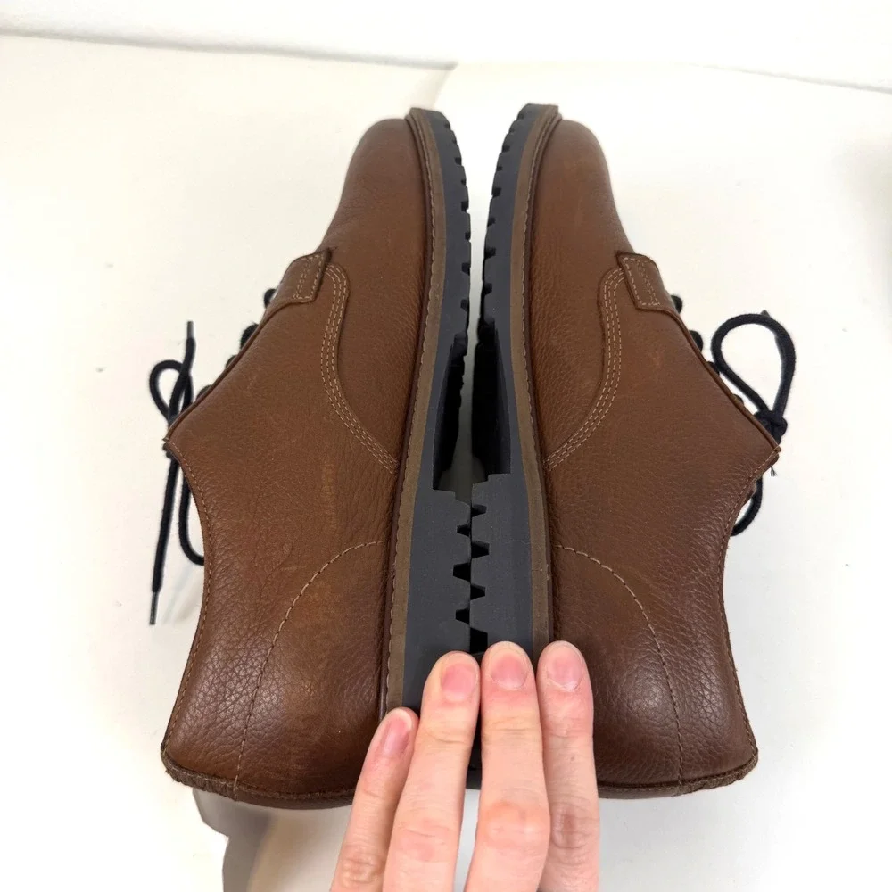 Cole Haan‎ Grand.OS Mens 9 M Brown Leather Water Resistant Derby Shoes